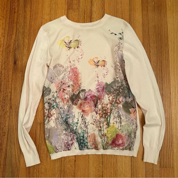 TED BAKER SWEATER BLOSOME Wispy Meadow Size 1 (XS) .. (j6) - Picture 1 of 10